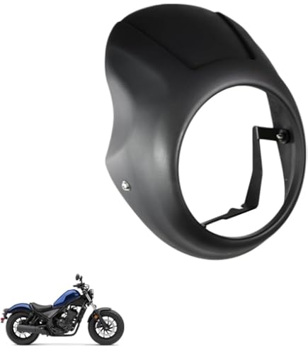 Amazon | MotolordD ホンダCL250/500用ヘッドライトカウルV4[ブラック